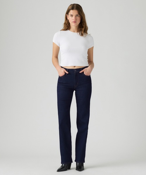 Levi's(リーバイス)の「Levi's/リーバイス 723 ハイライズストレート ジーンズ ダークインディゴ(デニムパンツ・レディース・ダークインディゴブルー・26inch/25inch/24inch/23inch/28inch/27inch)」の9枚目の写真