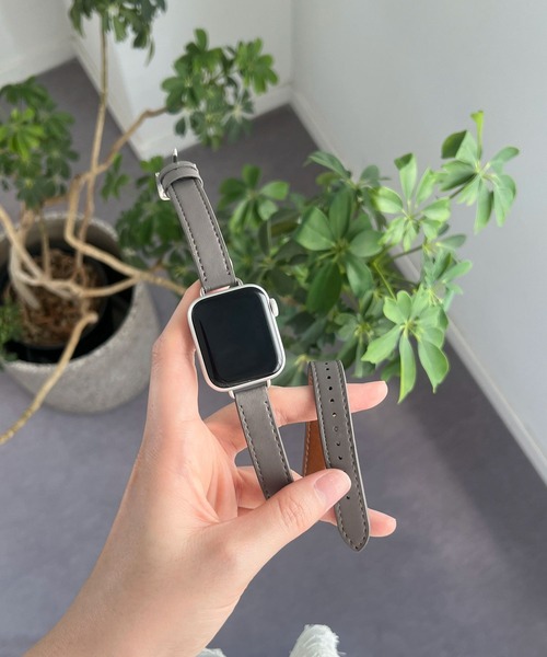 LOWRYS FARM（ローリーズファーム）の「AppleWatch ゴウヒ2連バンド 1051685/GOODS（デジタル腕時計・レディース・ブラック/グレー/ブラウン・FREE）」の3枚目の写真