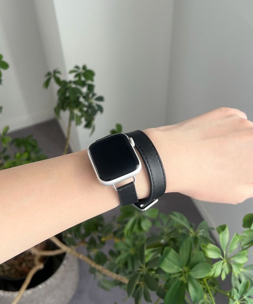 LOWRYS FARM（ローリーズファーム）の「AppleWatch ゴウヒ2連バンド 1051685/GOODS（デジタル腕時計・レディース・ブラック/グレー/ブラウン・FREE）」の2枚目の写真