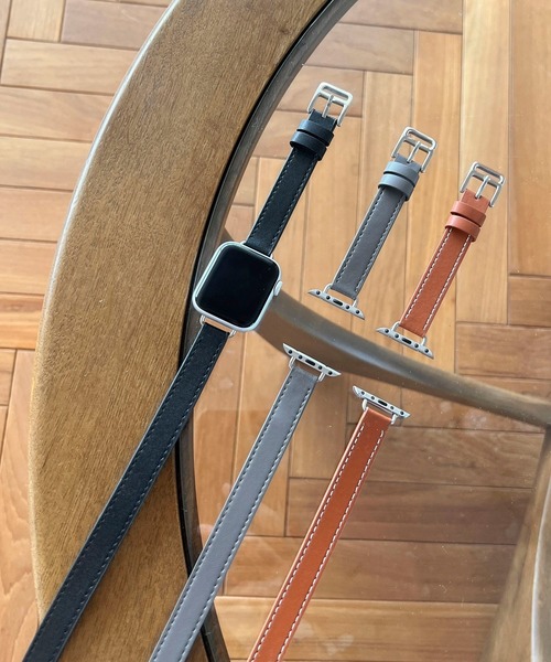 LOWRYS FARM（ローリーズファーム）の「AppleWatch ゴウヒ2連バンド 1051685/GOODS（デジタル腕時計・レディース・ブラック/グレー/ブラウン・FREE）」の4枚目の写真