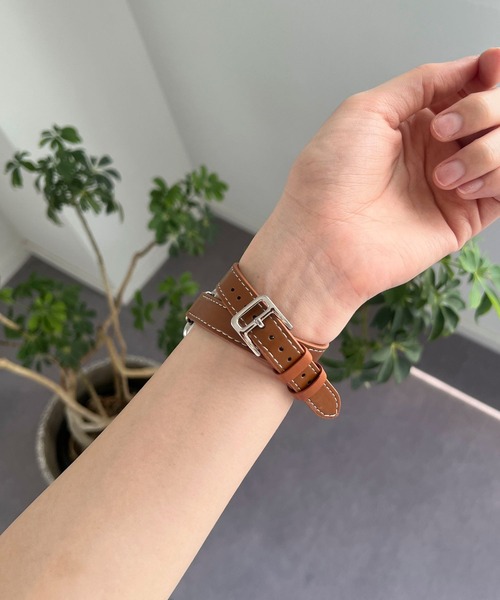 LOWRYS FARM（ローリーズファーム）の「AppleWatch ゴウヒ2連バンド 1051685/GOODS（デジタル腕時計・レディース・ブラック/グレー/ブラウン・FREE）」の10枚目の写真