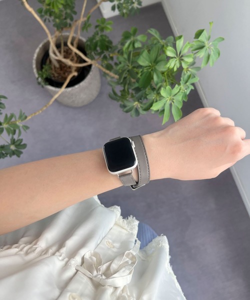LOWRYS FARM（ローリーズファーム）の「AppleWatch ゴウヒ2連バンド 1051685/GOODS（デジタル腕時計・レディース・ブラック/グレー/ブラウン・FREE）」の15枚目の写真