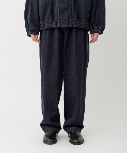 13oz デニムワイドイージーパンツ / ADAM ET ROPE' JEANS（デニム