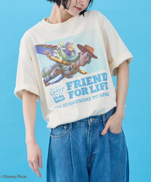 coen(コーエン)の「TOY STORY(トイ・ストーリー)/デザインプリントTシャツ(Tシャツ/カットソー・メンズ・レッド/ブラック/ホワイト・XL/L/M/S)」の1枚目の写真