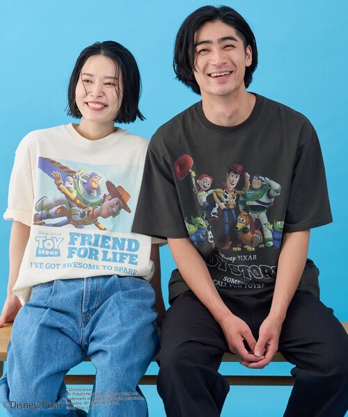 coen(コーエン)の「TOY STORY(トイ・ストーリー)/デザインプリントTシャツ(Tシャツ/カットソー・メンズ・レッド/ブラック/ホワイト・XL/L/M/S)」の4枚目の写真