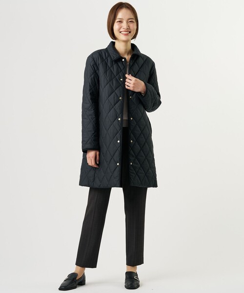 J.PRESS Ladies(J.プレス レディス)の「アルガンシルク チェック テーパードパンツ(その他パンツ・レディース・ダークブラウン系3/グレー系3・XS/S)」の14枚目の写真