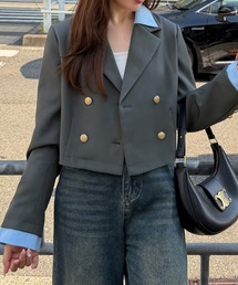 セール】Back-Tulle Short Jacket/バックチュールショートジャケット