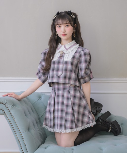ROJITA(ロジータ)の「ネクタイセットアップ(セットアップ・レディース・ブラック/ピンク/グレー・FREE)」の4枚目の写真