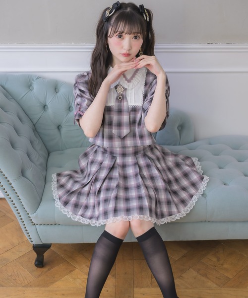 ROJITA(ロジータ)の「ネクタイセットアップ(セットアップ・レディース・ブラック/ピンク/グレー・FREE)」の8枚目の写真
