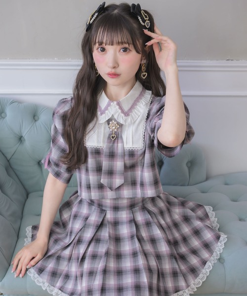 ROJITA(ロジータ)の「ネクタイセットアップ(セットアップ・レディース・ブラック/ピンク/グレー・FREE)」の9枚目の写真