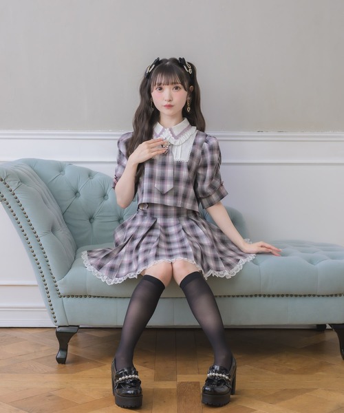 ROJITA(ロジータ)の「ネクタイセットアップ(セットアップ・レディース・ブラック/ピンク/グレー・FREE)」の6枚目の写真