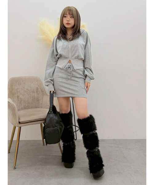 EVRIS(エヴリス)の「フェイクファーミドルブーツ(ブーツ・レディース・ブラウン/ブラック・SMALL/LARGE/MEDIUM)」の19枚目の写真