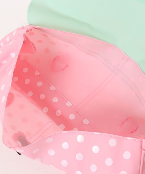 SPINNS（スピンズ）の「PVC ジェリーバッグ/JELLY BAG/ドット/ミント×ピンク（ショルダーバッグ・レディース・ピンク系その他・ONESIZE）」の8枚目の写真