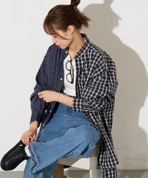 etsinta（エシンタ）の「【etsinta】リメイクオーバーシャツ（シャツ/ブラウス）」