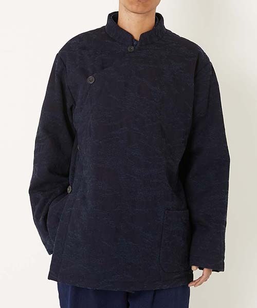 BLUE BLUE JAPAN(ブルーブルージャパン)の「インディゴウールジャカード クルタジャケット(ブルゾン・メンズ・インディゴブルー・XL/L/M/S)」の2枚目の写真