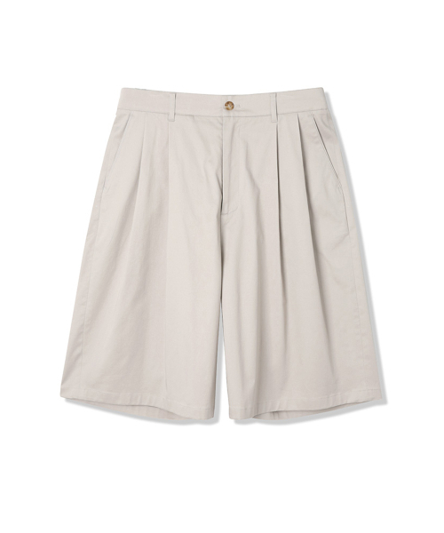 ADHOC(アドホック)の「男性ツーピンタックバミューダショーツ (LT-BEIGE) (HB5SP20)(その他パンツ・メンズ・その他・76/71/81/86)」の1枚目の写真