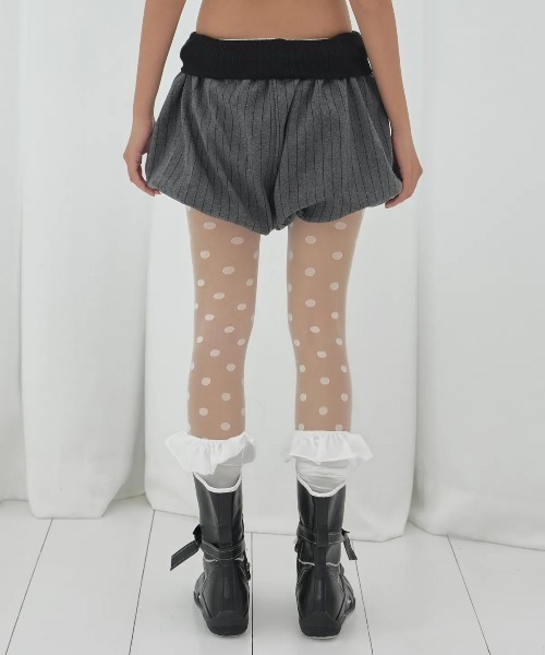FANCY CLUB(ファンシークラブ)の「◇FANCYCLUB◇ブランド直輸入正規品/バンディング・パンプキン・ショーツ BANDING PUMPKIN SHORTS(その他パンツ・レディース・チャコール・FREE)」の2枚目の写真