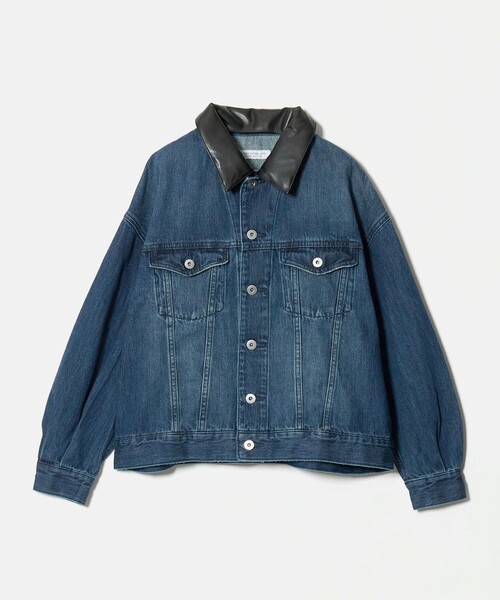 A DAY IN THE LIFE UNITED ARROWS(アデイインザライフユナイテッドアローズ)の「コットン デニムジャケット 2WAY <A DAY IN THE LIFE>(デニムジャケット・レディース・ブラック/ダークブラウン/ロイヤルブルー・FREE)」の3枚目の写真