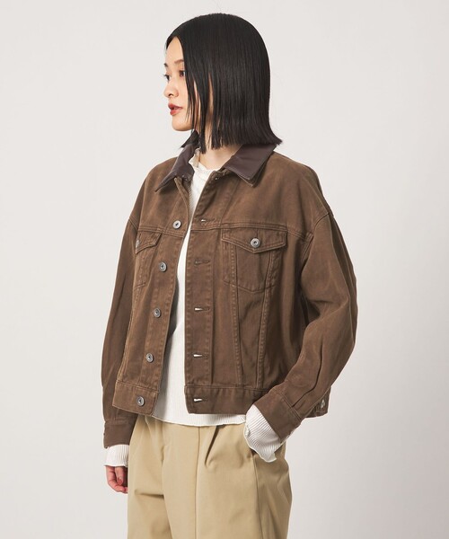 A DAY IN THE LIFE UNITED ARROWS(アデイインザライフユナイテッドアローズ)の「コットン デニムジャケット 2WAY <A DAY IN THE LIFE>(デニムジャケット・レディース・ブラック/ダークブラウン/ロイヤルブルー・FREE)」の11枚目の写真