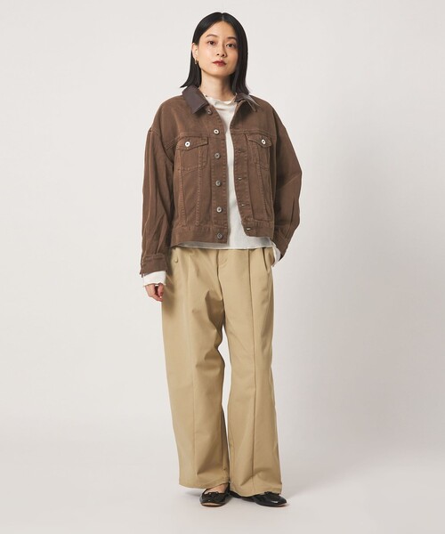 A DAY IN THE LIFE UNITED ARROWS(アデイインザライフユナイテッドアローズ)の「コットン デニムジャケット 2WAY <A DAY IN THE LIFE>(デニムジャケット・レディース・ブラック/ダークブラウン/ロイヤルブルー・FREE)」の12枚目の写真