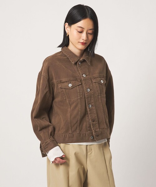 A DAY IN THE LIFE UNITED ARROWS(アデイインザライフユナイテッドアローズ)の「コットン デニムジャケット 2WAY <A DAY IN THE LIFE>(デニムジャケット・レディース・ブラック/ダークブラウン/ロイヤルブルー・FREE)」の13枚目の写真