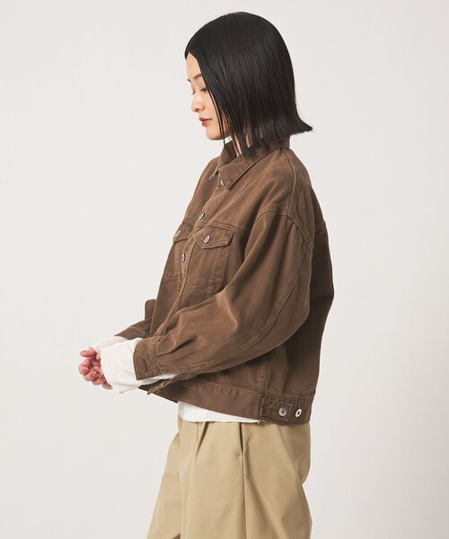 A DAY IN THE LIFE UNITED ARROWS(アデイインザライフユナイテッドアローズ)の「コットン デニムジャケット 2WAY <A DAY IN THE LIFE>(デニムジャケット・レディース・ブラック/ダークブラウン/ロイヤルブルー・FREE)」の14枚目の写真