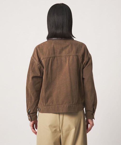 A DAY IN THE LIFE UNITED ARROWS(アデイインザライフユナイテッドアローズ)の「コットン デニムジャケット 2WAY <A DAY IN THE LIFE>(デニムジャケット・レディース・ブラック/ダークブラウン/ロイヤルブルー・FREE)」の5枚目の写真