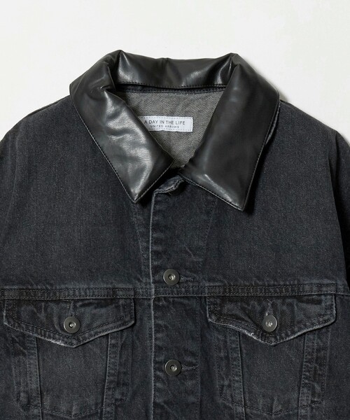 A DAY IN THE LIFE UNITED ARROWS(アデイインザライフユナイテッドアローズ)の「コットン デニムジャケット 2WAY <A DAY IN THE LIFE>(デニムジャケット・レディース・ブラック/ダークブラウン/ロイヤルブルー・FREE)」の18枚目の写真