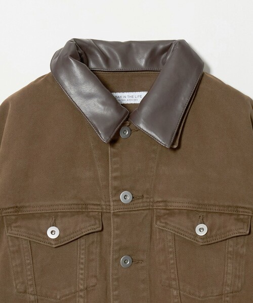 A DAY IN THE LIFE UNITED ARROWS(アデイインザライフユナイテッドアローズ)の「コットン デニムジャケット 2WAY <A DAY IN THE LIFE>(デニムジャケット・レディース・ブラック/ダークブラウン/ロイヤルブルー・FREE)」の22枚目の写真