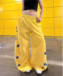 T.FOX （ティーフォックス）の「26aw スター柄切替ビッグポケットワイドスウェットパンツ（スウェットパンツ）」