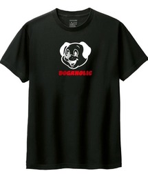 Moftique | Moftique（モフティック） 半袖Tシャツ ロゴ ドッグイラスト 犬 アニマル プリント トップス カットソー メンズ ユニセックス(Tシャツ/カットソー)