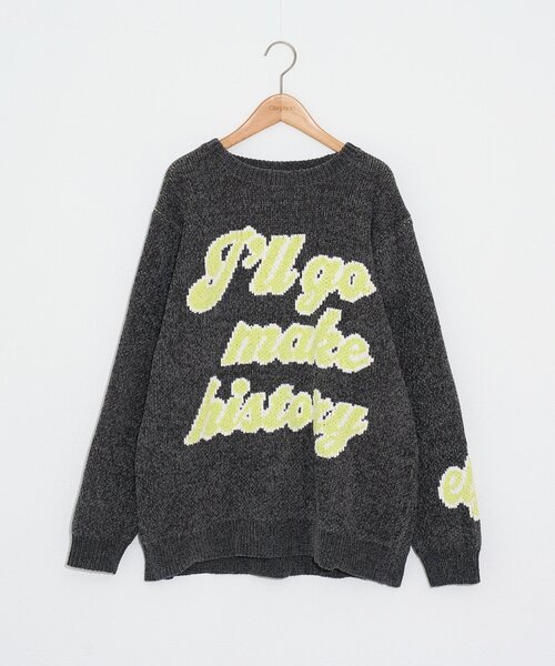CIAOPANIC(チャオパニック)の「【エルフ×CIAOPANIC】#伝説彼ニット(ニット/セーター・レディース・チャコールグレー・FREE)」の6枚目の写真
