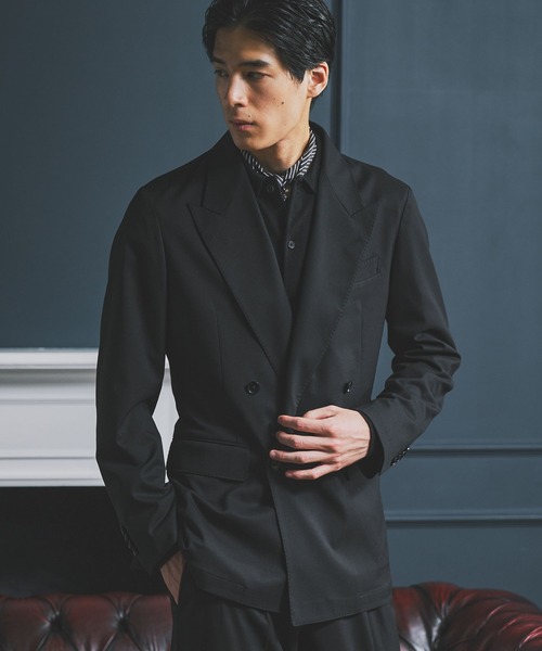 GLOBAL WORK(グローバルワーク)の「ストレッチTW4Bジャケット/Salon de GW/1032232(その他アウター・メンズ・グレー系その他4/ブラック・MEDIUM/X-LARGE/SMALL/LARGE)」の10枚目の写真