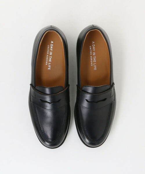 A DAY IN THE LIFE UNITED ARROWS(アデイインザライフユナイテッドアローズ)の「スムース レザー ローファー-撥水-<A DAY IN THE LIFE>(ローファー・メンズ・ブラウン系/ブラック・9/8h/8/7h)」の11枚目の写真