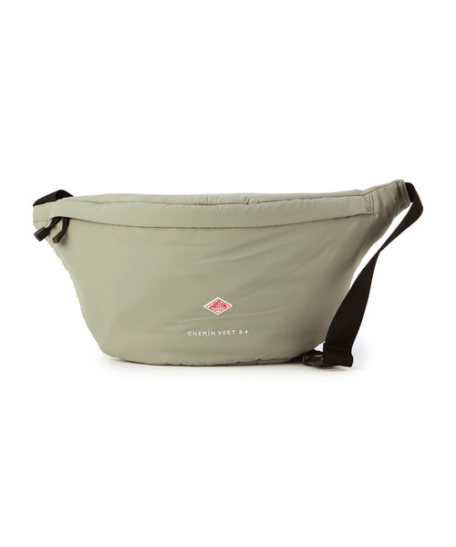 DANTON(ダントン)の「CHEMIN VERT 8.4 - Polyester Taffeta Sling Bag(ボディバッグ/ウエストポーチ・レディース・グレー/ライトグリーン/マスタード/ブラック/アイボリー・-)」の5枚目の写真