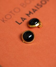 天然石カボションイヤリング《日本製》
