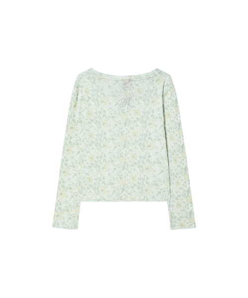 NYXX（エヌワイエックスエックス）の「EMBLEM FLOWER L/S YELLOW（Tシャツ/カットソー・レディース・その他・FREE）」の3枚目の写真
