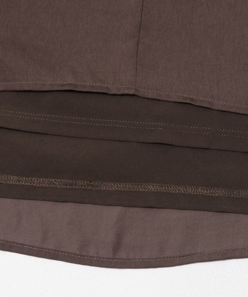 URBAN RESEARCH ROSSO WOMEN(アーバンリサーチ ロッソ)の「ヴィンテージサテンテントワンピース(ワンピース・レディース・ベージュ系その他/ネイビー/ブラウン・FREE)」の5枚目の写真