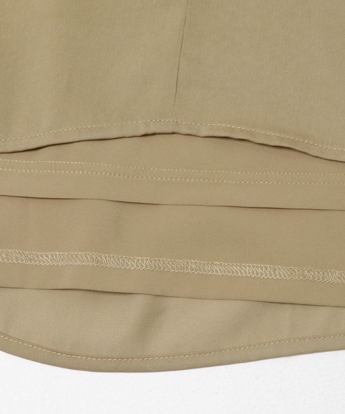 URBAN RESEARCH ROSSO WOMEN(アーバンリサーチ ロッソ)の「ヴィンテージサテンテントワンピース(ワンピース・レディース・ベージュ系その他/ネイビー/ブラウン・FREE)」の7枚目の写真