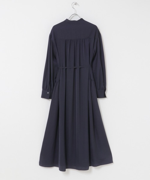 URBAN RESEARCH ROSSO WOMEN(アーバンリサーチ ロッソ)の「ヴィンテージサテンテントワンピース(ワンピース・レディース・ベージュ系その他/ネイビー/ブラウン・FREE)」の12枚目の写真