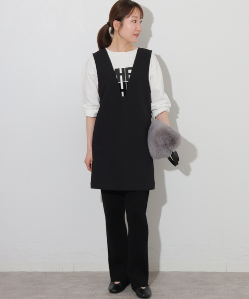 JOURNAL STANDARD relume（ジャーナルスタンダード　レリューム）の「ウォッシャブルリブレギンスパンツ（その他パンツ・レディース・ブラック・FREE）」の17枚目の写真