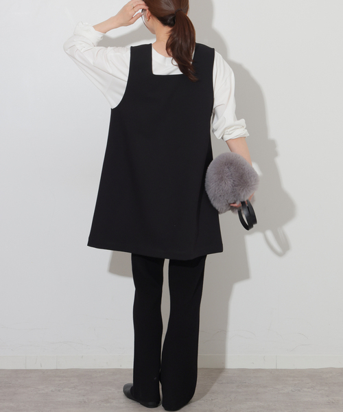 JOURNAL STANDARD relume（ジャーナルスタンダード　レリューム）の「ウォッシャブルリブレギンスパンツ（その他パンツ・レディース・ブラック・FREE）」の3枚目の写真