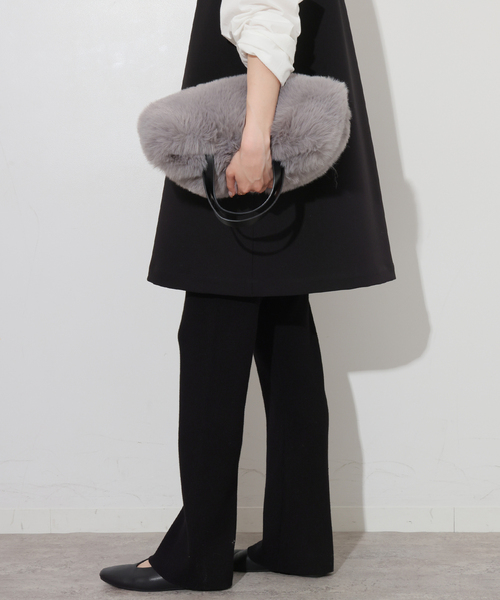 JOURNAL STANDARD relume（ジャーナルスタンダード　レリューム）の「ウォッシャブルリブレギンスパンツ（その他パンツ・レディース・ブラック・FREE）」の6枚目の写真