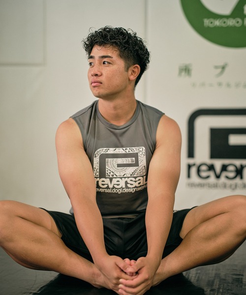 reversal.dogi.design.works(リバーサル・ドーギ・デザイン・ワークス)の「<reversal/リバーサル>WRF BIGMARK TRIBE DRY SLEEVELESS(Tシャツ/カットソー・メンズ・ネイビー/ブラック/ブルー/グレー・S/M/L/XL/2XL)」の2枚目の写真