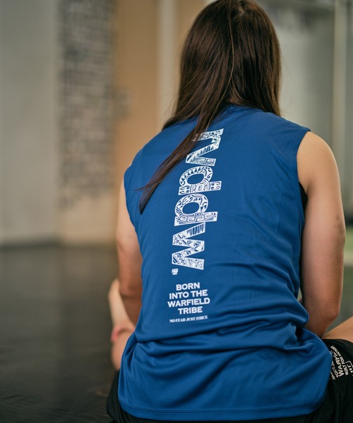 reversal.dogi.design.works(リバーサル・ドーギ・デザイン・ワークス)の「<reversal/リバーサル>WRF BIGMARK TRIBE DRY SLEEVELESS(Tシャツ/カットソー・メンズ・ネイビー/ブラック/ブルー/グレー・S/M/L/XL/2XL)」の6枚目の写真
