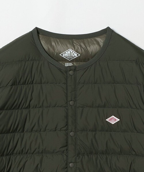 DANTON（ダントン）の「＜DANTON＞インナー ダウン ジャケット（ダウンジャケット/コート・レディース・グレー系/ブラック・S/M）」の4枚目の写真