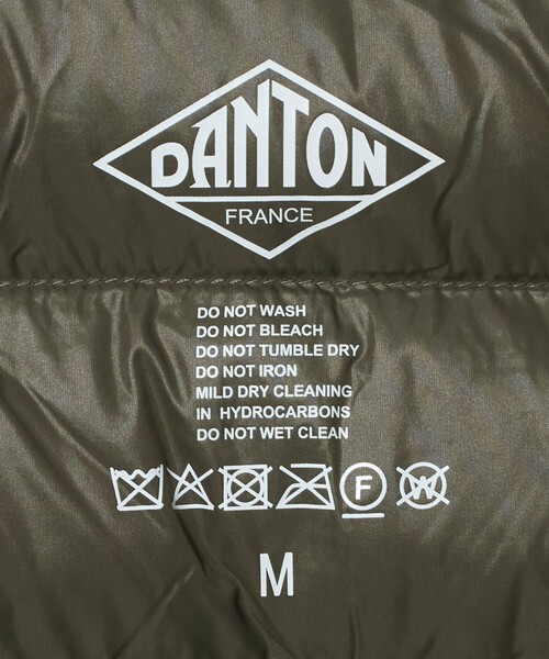 DANTON（ダントン）の「＜DANTON＞インナー ダウン ジャケット（ダウンジャケット/コート・レディース・グレー系/ブラック・S/M）」の14枚目の写真