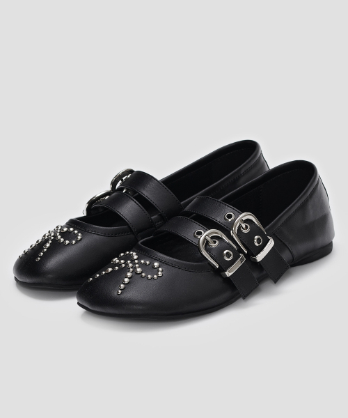 TYPESERVICE（タイプサービス）の「リボンリベットバックルフラット [ワイン]（バレエシューズ・レディース・その他・SMALL/MEDIUM/LARGE）」の3枚目の写真
