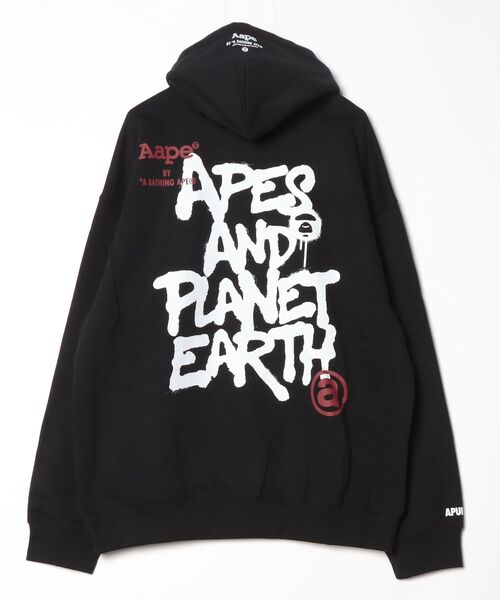 AAPE BY A BATHING APE(エーエイプバイアベイシングエイプ)の「AAPE BASIC PULLOVER HOODIE(パーカー・メンズ・ブラック/アイボリー・X-LARGE/SMALL/MEDIUM/LARGE/XX-LARGE/X-SMALL)」の9枚目の写真