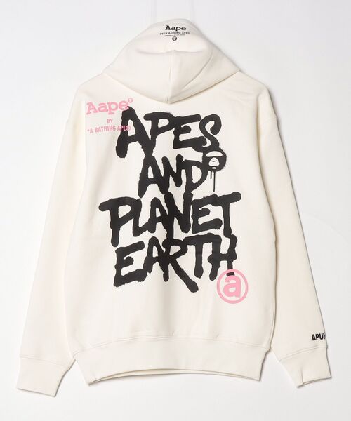 AAPE BY A BATHING APE(エーエイプバイアベイシングエイプ)の「AAPE BASIC PULLOVER HOODIE(パーカー・メンズ・ブラック/アイボリー・X-LARGE/SMALL/MEDIUM/LARGE/XX-LARGE/X-SMALL)」の10枚目の写真